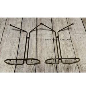 Porte-mouchoirs en métal brillant poli, forme ronde, fait à la main, en acier inoxydable, porte-serviettes, fournitures de style moderne et rustique - Product Image 4