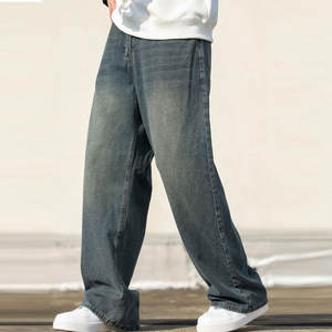 Factory Direct Selling Fashionable Men's Oversized Denim Pant Premium Quality Lightweight Summer Men Oversized Denim Pant - Product Image 6