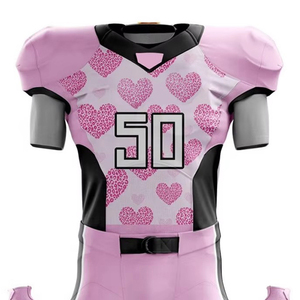 Nouvel ensemble d'uniformes de football américain sublimés pour jeunes, entièrement personnalisables, respirants et chauds, pour l'entraînement sportif - Product Image 6