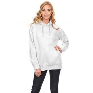 Sweat à capuche en coton tricoté lourd imprimé personnalisé pour femmes respirant décontracté à manches longues pull à épaules tombantes pour l'hiver - Product Image 1
