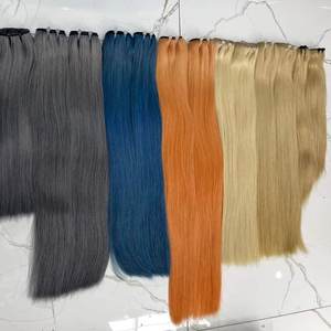 Meilleur prix sur Haute Qualité Naturel Double Dessiné Remy Cheveux Trame Bundles Raw Virgin Vietnamien Tressage Extensions de Cheveux - Product Image 3
