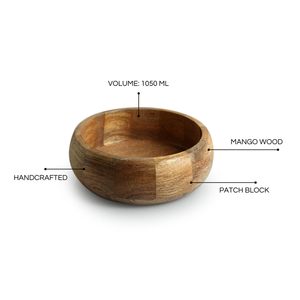 Bol à soupe en bois écologique d'approvisionnement direct d'usine durable et élégant pour les repas quotidiens bol en bois à vendre - Product Image 3
