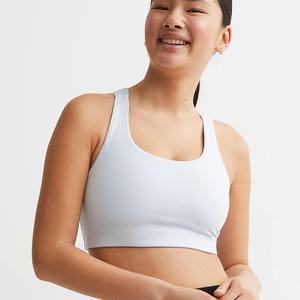 Nouveau soutien-gorge de sport pour femme 2026, respirant, pour la course et le fitness, à motif uni, antichoc, sensation seconde peau, style débardeur froncé - Product Image 5