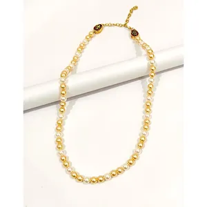 Ensemble de bijoux fins en or 14 carats de style classique avec perle d'eau douce, diamant et placage or rose pour les mariages et les fêtes - Product Image 5