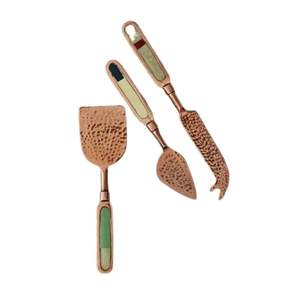 Quantité minimale de commande et prix d'usine de la plus haute qualité à bas prix ensemble de 3 fromages dorés en acier inoxydable de style occidental indien pour la maison et les fêtes d'hôtel - Product Image 6