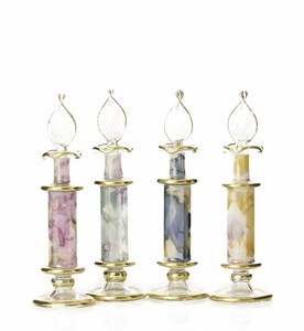 Égyptien soufflé à la main pour bouteille de parfum 100ml | Or liquide d'art en verre de luxe | Modèle GB 97 Imitation antique | Exportation d'OEM - Product Image 5