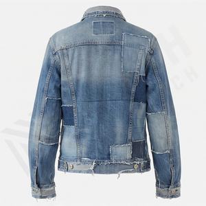 Chaqueta Vaquera Personalizable para Hombre, Chaqueta de Mezclilla con Color Personalizado, Chaqueta Estilo Varsity con Bolsillos Grandes y Manga Larga, Abrigo de Invierno para Usar en la Calle - Product Image 2