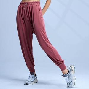 Pantalon de survêtement vert taille moyenne séchage rapide polaire vêtements de sport fermeture à cordon décontracté teint uni doux devant plat hiver respirant - Product Image 2