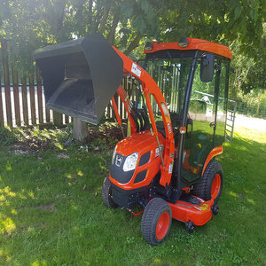 21.0 HP 54IN 4 temps 125cc de qualité industrielle bricolage tondeuse à gazon électrique poignée télescopique Kioti CS2610 25-30mph pour une herbe efficace - Product Image 1