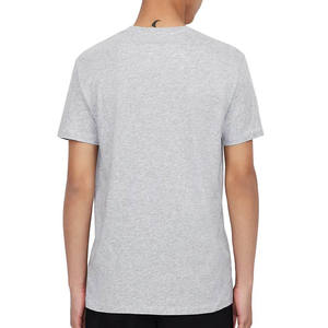 T-shirts à col en V gris chiné Logo personnalisé imprimé respirant Next Level Apparel T-shirts en coton mélangé de qualité supérieure pour hommes - Product Image 3