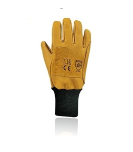Gants de sécurité pour tronçonneuse en cuir de classe 2 Protection multicouche de la main gauche Travail forestier et coupe du bois Gants EPI anti-coupure - Product Image 5