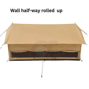 4 ฤดูกาลกลางแจ้งCamping Luxury 4/5/6/7/10Mพื้นที่ขนาดใหญ่ 4-6 คนกันน้ํากลางแจ้งCampingผ้าฝ้ายเต็นท์ผ้าใบ - Product Image 5