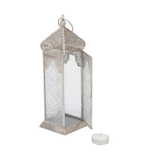 Vente chaude Designer Marocain Argent Plaqué Bois Bougeoirs Qualité Maison De Noël Décorateurs Suspendus Bougie Marocaine - Product Image 4