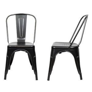 Haute vente chaise en métal de qualité chaises de taille personnalisée durables élégantes pour la maison hôtel café assis utilisation au prix de gros - Product Image 1