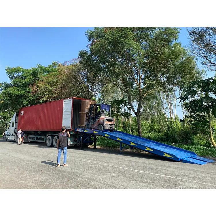 Rampa di carico del Container cantiere nuovo prodotto 2020 del Vietnam antiscivolo per autocarro rampa motore supporto carrelli elevatori aziona per Container