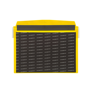 Taschina per documenti, magnetica, con copertura protettiva, DIN A5 orizzontale, Giallo, 10 pz. / confezione.- SDVF/5111-04 - Product Image 2