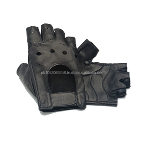 Custom Pro Half-Finger Gel Padded Leather Gloves for Men & Women Breathable Comfortable Hand Grips for Cycling & Mountain <b>Biking</b> - Product Image 2