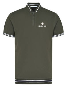 Camiseta de Manga Corta para Hombre de Alta Calidad, Personalizada para Golf, Diseño Sólido, Tejido de Punto Teñido, Cómodo, Poliéster/Algodón - Product Image 1