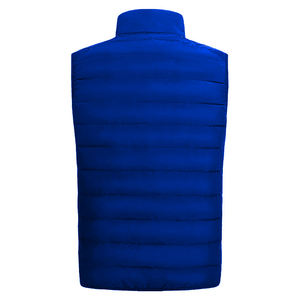 Venta completa de fábrica, chaleco acolchado brillante sin mangas de invierno, chaqueta con logotipo personalizado, chalecos de burbuja para hombre con cuello de pie - Product Image 3