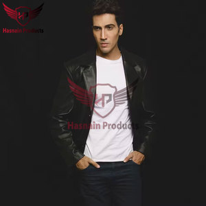 Men's Premium Black <b>Leather</b> Coat Windproof Designer Trench Handcrafted New Fashion <b>Blazer</b> <b>Jacket</b> Customizable Casual Style - Product Image 6