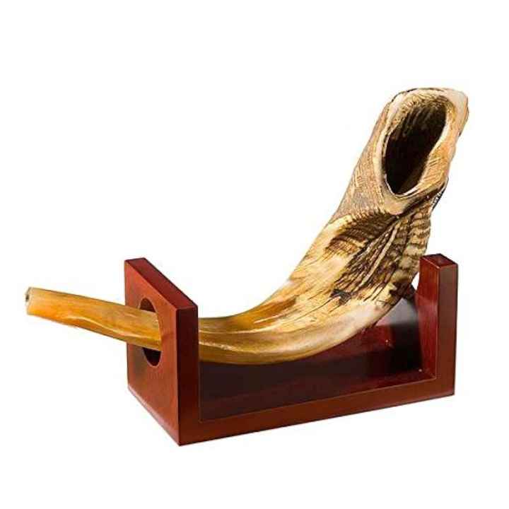 Handcrafted Natural Crafts Exciting Offer on Yemenite Kudu Horn Shofar Rams Horn for Rosh Hashanah Religious Animal Style