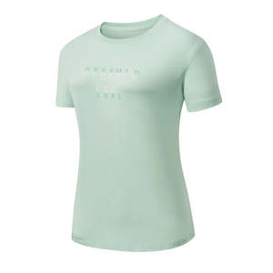 ERKE Crop top slim fit en jersey pour femme avec col à nœud et décorations en diamant - Vert clair 12223202210-503 - Product Image 1