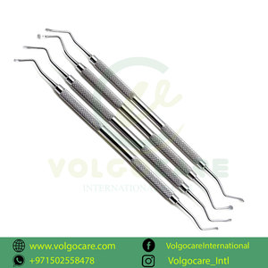 Venta al por mayor excelente calidad Lucas Curette Dental Set de 4 curetas de hueso quirúrgico en estilo único - Product Image 2