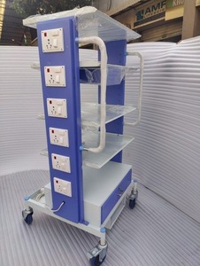 Chariot de moniteur laparoscopique en acier inoxydable de haute qualité meilleur prix de la Source d'alimentation manuelle du fournisseur indien - Product Image 2