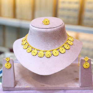 Ensemble de bijoux fantaisie en alliage pour mariage, collier et boucles d'oreilles élégants - Product Image 6