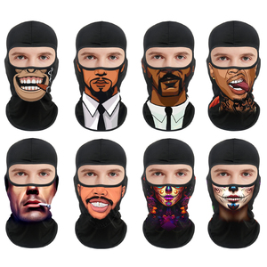 Máscara impresa de alta calidad Máscara de esquí Cubierta completa cómoda con pasamontañas Unisex Transpirable a prueba de viento Máscara deportiva para montar - Product Image 5