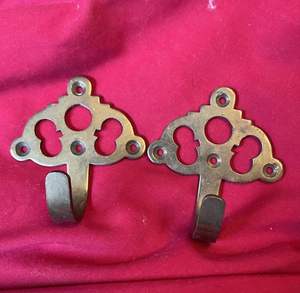 Crochets muraux en métal de style royal, design élégant, parfaits pour la décoration de la maison et le rangement, ensemble moderne d'accessoires muraux de 2 pièces - Product Image 3