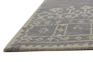 Chemin de couloir français moderne tufté à la main personnalisé laine grise rouille 2.6x9 7x 7/8 tailles tapis lavables antidérapants pour la maison hôtel bureau - Product Image 3