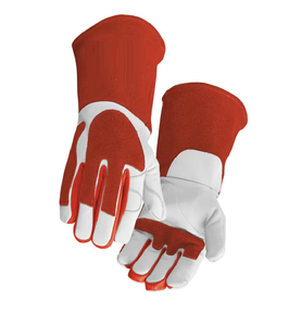 TIG Split cowhide welding gloves Industrial protective TIG welding gloves ใช้ haror - Product Image 3