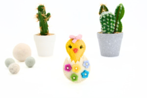 Oeuf de Pâques fait à la main écologique bricolage Applique laine fait oeuf fissuré décoration pour la maison pour décor de Pâques - Product Image 2