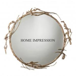 Suministros de espejo decorativo de pared de diseñador de flores de metal de calidad de lujo más demandados DE LA India a precio competitivo - Product Image 6