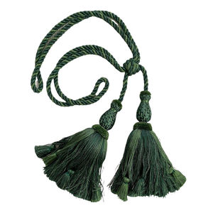 2025 tout nouveau OEM haute qualité personnalisé vert draperie concepteur gland attaches grande paire Double glands usage personnalisé - Product Image 5