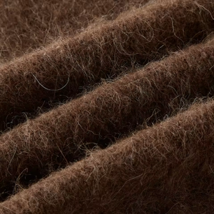 Sweat-shirt en mohair tendance, vêtements d'automne, pulls en mohair, col rond, qualité supérieure, moelleux, anti-rétrécissement, pull pour homme - Product Image 5