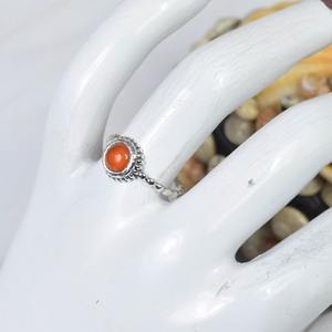 Clásico mejor diseño cornalina piedra preciosa anillo hecho a mano sólido 925 joyería de plata esterlina 925 sello anillo de plata esterlina joyería - Product Image 2