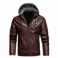 Veste unisexe slim en cuir synthétique et fausse fourrure, col montant, chaude, de haute qualité, design personnalisé 2025, pour l'hiver et l'airsoft