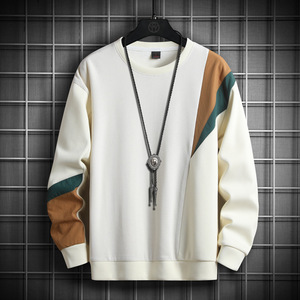 Sudadera con Capucha Lisa de Cuello Redondo para Hombre, Estilo Vintage Coreano, Informal, de Manga Larga, para Invierno - Product Image 4