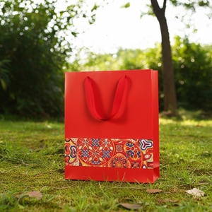 Bolsa de papel de Arte de Vietnam ecológica con logotipo personalizado para tiendas de regalos boutique, embalaje y decoración de compras (reciclable) - Product Image 4