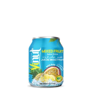 250ml VINUT Refreshing Tropical Hot Selling Mix Juice Drink With Pulp Ready To Ship Made in Vietnam Factory (OEM, ODM)