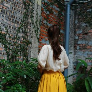 <b>Women's</b> Elegant Summer Spring Dress Casual <b>Skirt</b> with Pockets Breathable and Natural Waistline for Ladies - Product Image 6