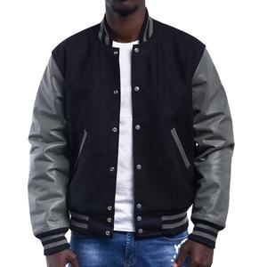 Blousons universitaires personnalisés à fermeture éclair pour hommes, style barbier, hiver 2026, vente en gros, chinois, pas cher, avec logo personnalisé - Product Image 1