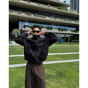 แจ็คเก็ตขนแกะซิปธรรมดาสำหรับผู้ชายและผู้หญิง - Product Image 1