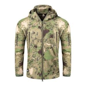 Diseño de logotipo personalizado invierno al aire libre camuflaje hombres transpirable impermeable Softshell chaquetas de los hombres - Product Image 3