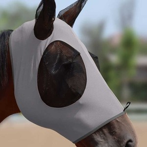 Nuevo estilo, equipo de caballo, velo de mosca, malla facial, logotipo personalizado, máscara de mosca, protección para montar, capó para las orejas, velo de mosca de caballo, máscara al por mayor - Product Image 1