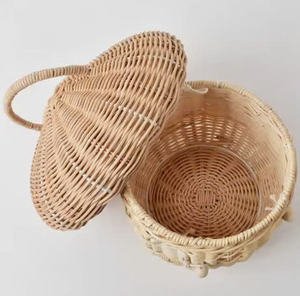 Adorno de ratán natural, adornos navideños, árbol de ratán, regalos, juguete para bebés y niños, cesta de regalo, árbol de estrellas de ratán, decoración colgante - Product Image 3