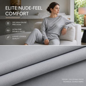 Tela Elite Nude-Feel de 32G de Alta Calidad <span class=keywords><strong>para</strong></span> Ropa de Dormir de Lujo - Textil Ultrafino de Doble Cara sin Costuras <span class=keywords><strong>para</strong></span> Ropa de Dormir - Product Image 1