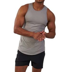 Gym Fitness Chemise de sport décontractée T-shirt sans manches pour hommes Débardeurs en coton Style de rue respirant Débardeur d'été pour hommes - Product Image 1